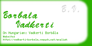 borbala vadkerti business card